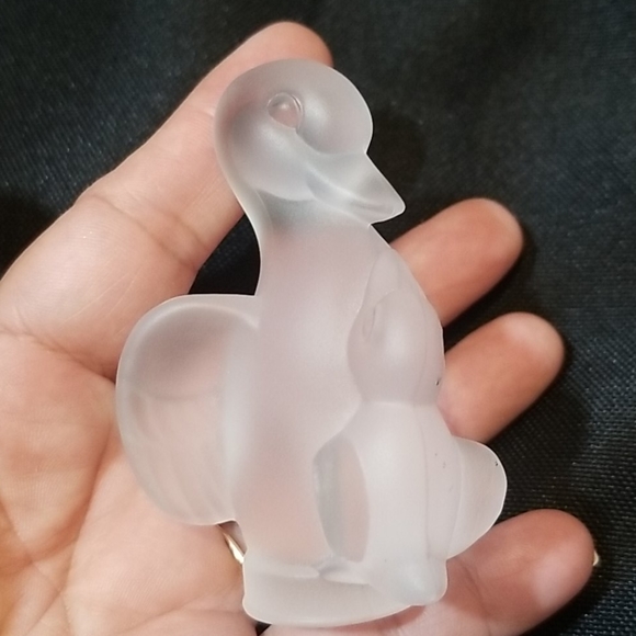Sevres Collectable Crystal Frosted Duck Figurine - Picture 2 of 6